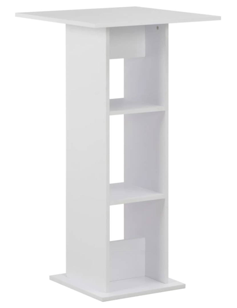 Vidaxl - vidaXL Mesa de bar 60x60x110 cm branco