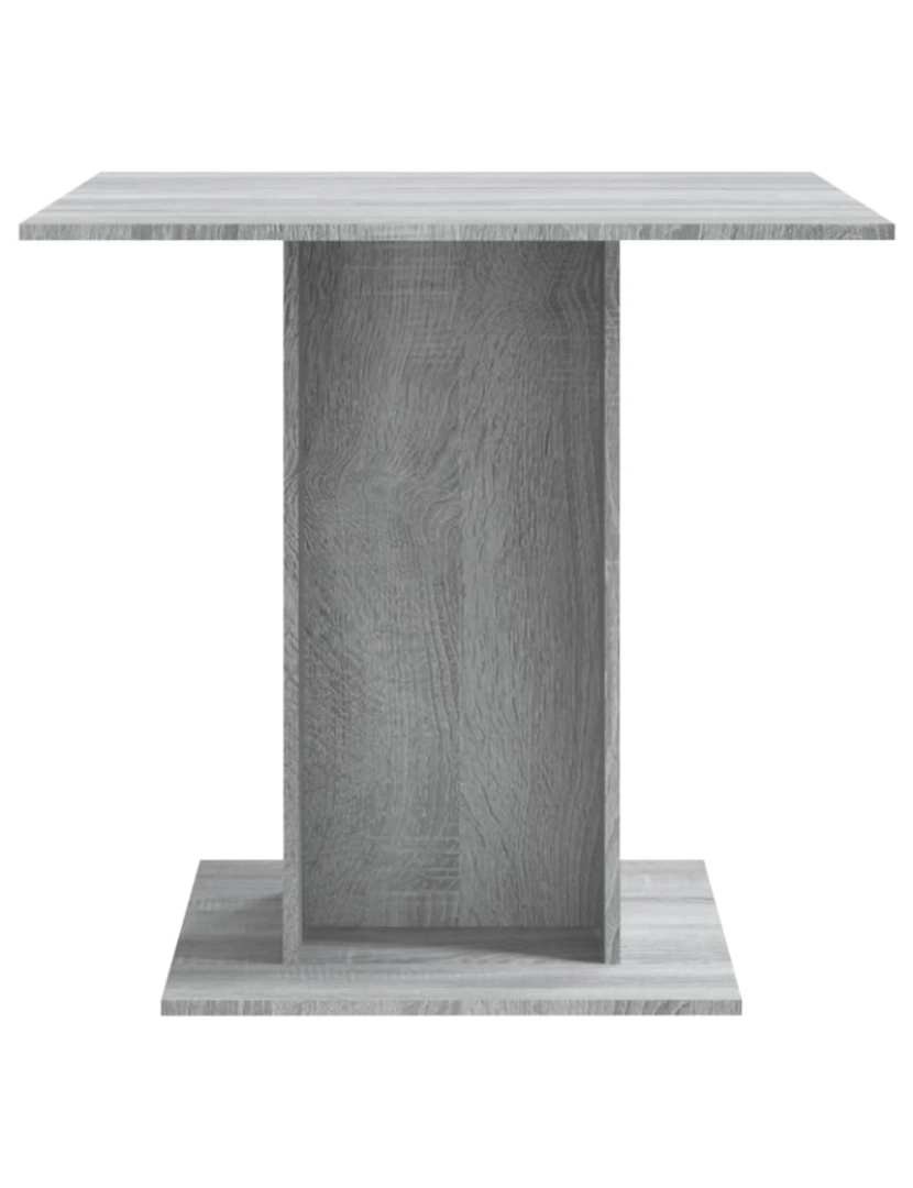 imagem de vidaXL Mesa de jantar 80x80x75 cm derivados de madeira cinzento sonoma5