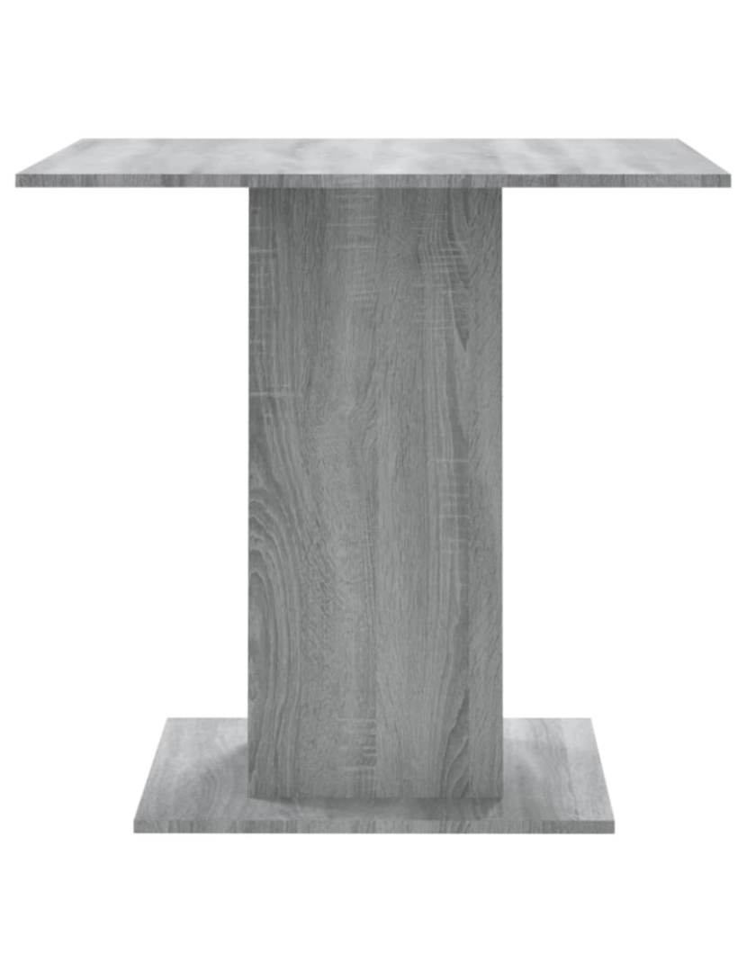 imagem de vidaXL Mesa de jantar 80x80x75 cm derivados de madeira cinzento sonoma6