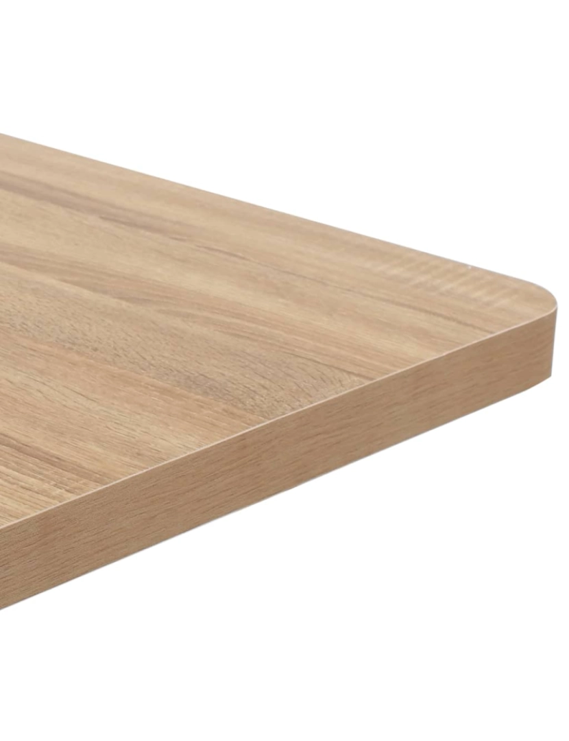 imagem de vidaXL Mesa bistrô 50x50 cm MDF castanho-claro4