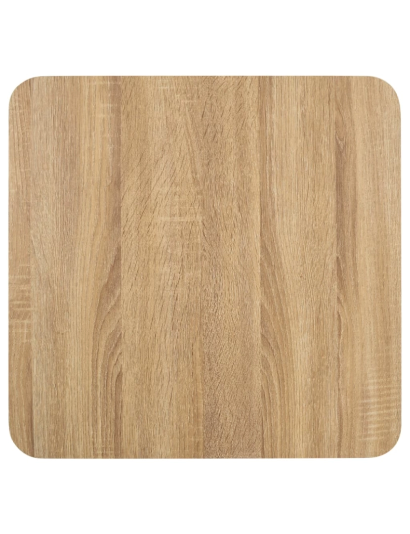 imagem de vidaXL Mesa bistrô 50x50 cm MDF castanho-claro5