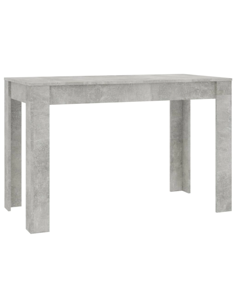 Vidaxl - vidaXL Mesa de jantar 120x60x76 cm contraplacado cinzento cimento