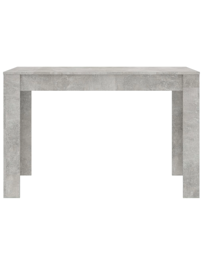 imagem de vidaXL Mesa de jantar 120x60x76 cm contraplacado cinzento cimento5