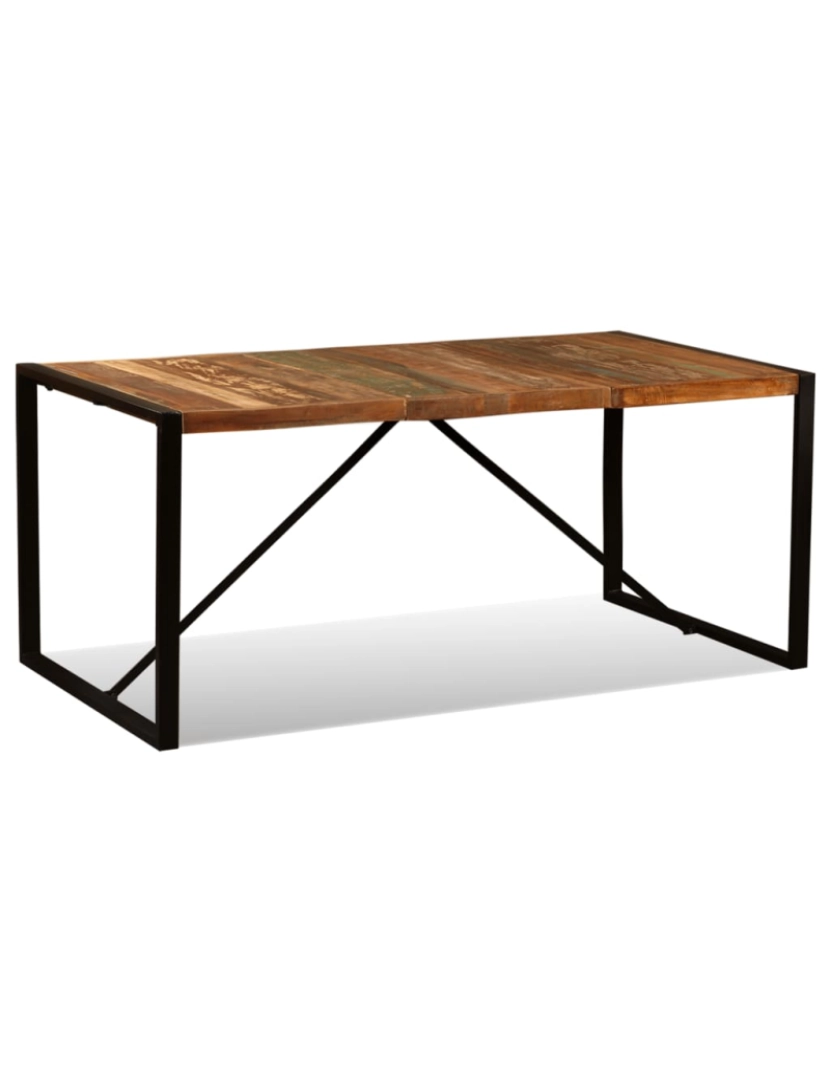 imagem de vidaXL Mesa de jantar madeira reciclada maciça 180 cm1