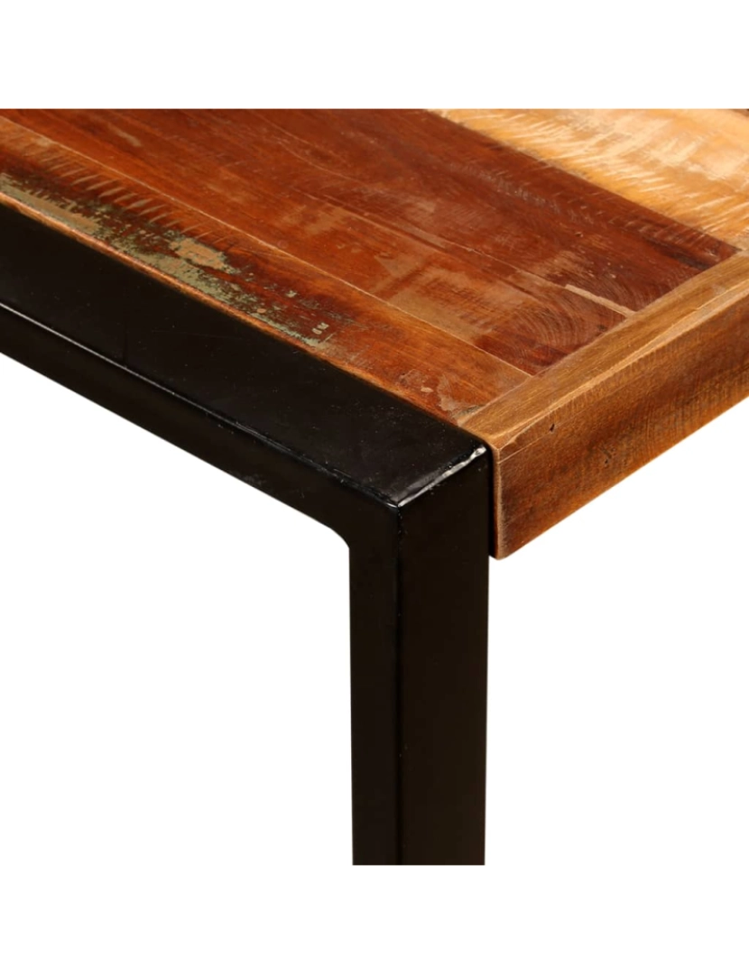 imagem de vidaXL Mesa de jantar madeira reciclada maciça 180 cm11