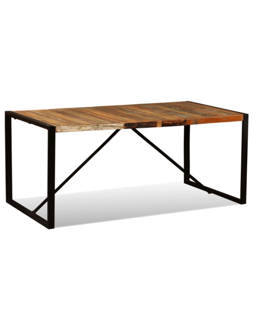 imagem de vidaXL Mesa de jantar madeira reciclada maciça 180 cm6