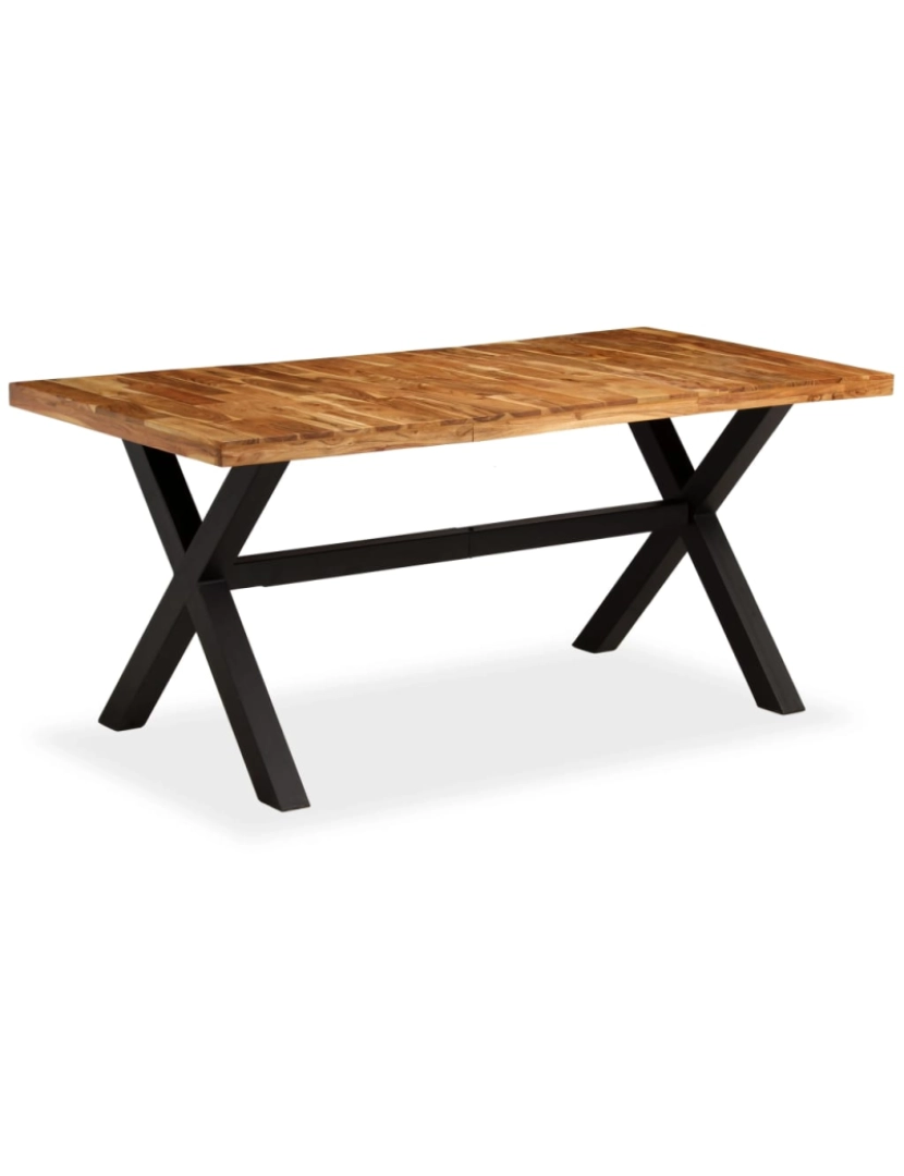 Vidaxl - vidaXL Mesa de jantar madeira maciça de mangueira e acácia 180x90x76cm