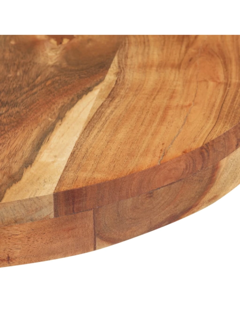 imagem de vidaXL Mesa de bar redonda Ø60x110 cm madeira de acácia maciça5
