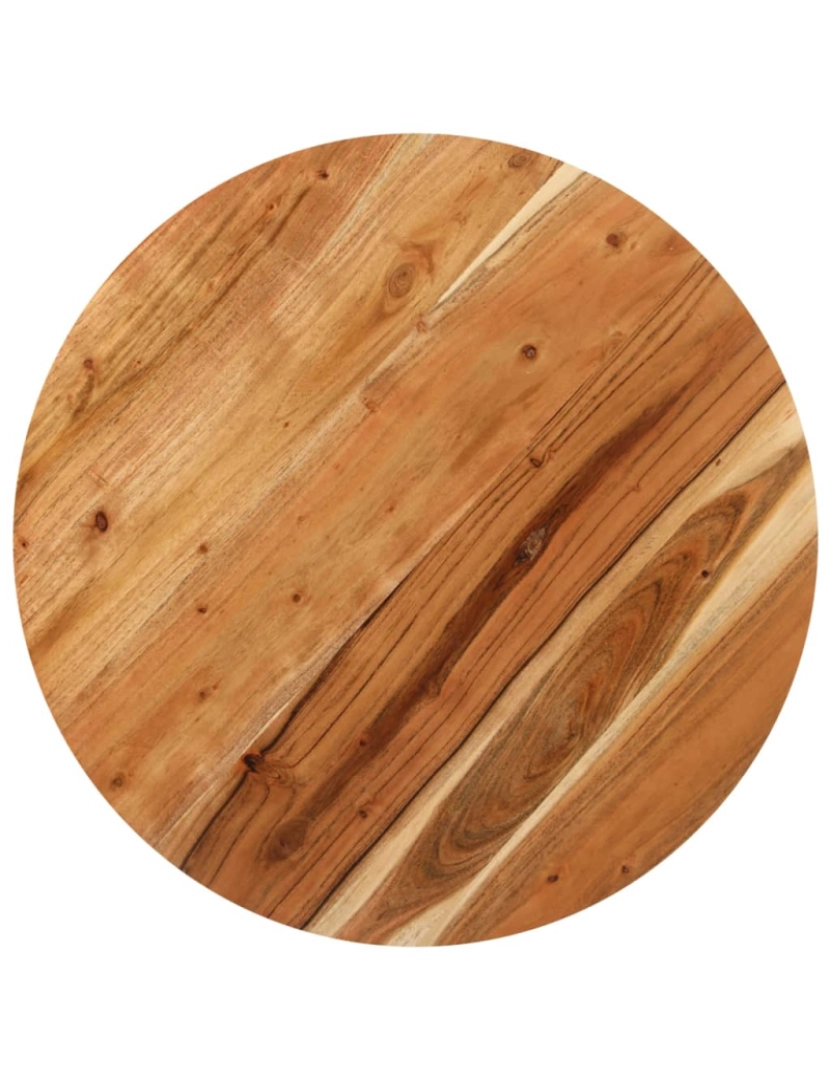 imagem de vidaXL Mesa de bistrô redonda Ø70x75 cm madeira de acácia maciça4