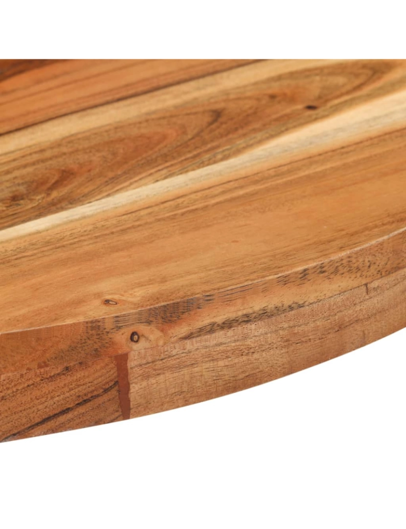 imagem de vidaXL Mesa de bistrô redonda Ø70x75 cm madeira de acácia maciça5