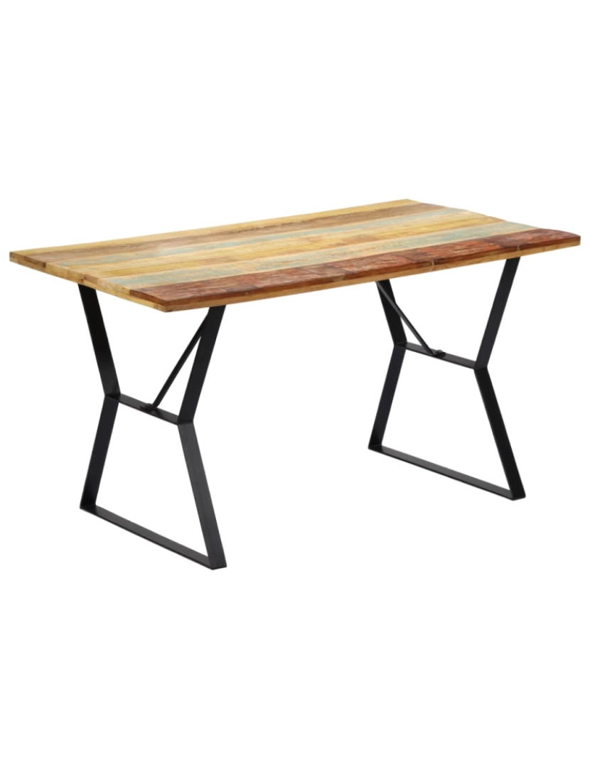 Vidaxl - vidaXL Mesa de jantar 140x80x76 cm madeira recuperada maciça