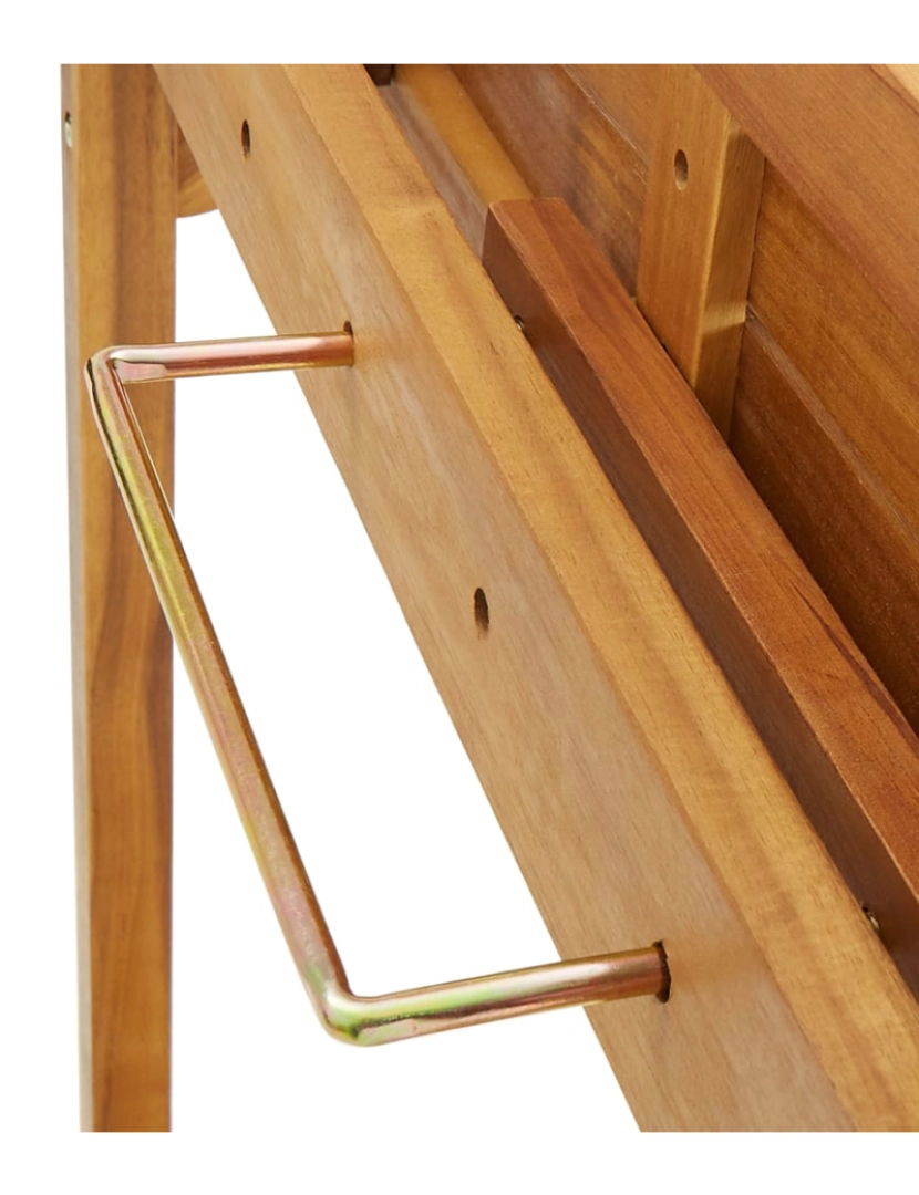 imagem de vidaXL Mesa de bar p/ varanda 90x37x122,5 cm madeira de acácia maciça8