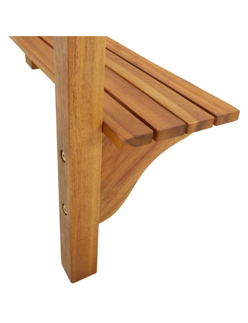 imagem de vidaXL Mesa de bar p/ varanda 90x37x122,5 cm madeira de acácia maciça9
