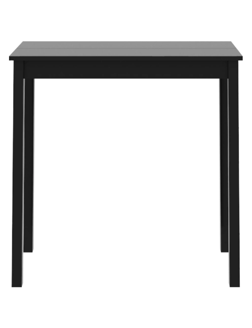 imagem de vidaXL Mesa de bar em MDF preto 115x55x107 cm4