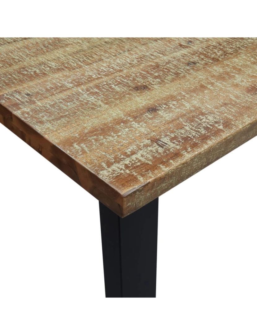 imagem de vidaXL Mesa de jantar 200x90x76 madeira de acácia maciça8