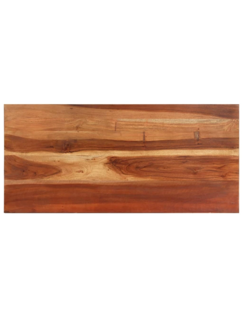 imagem de vidaXL Mesa de jantar 110x50x76 cm madeira de acácia maciça5