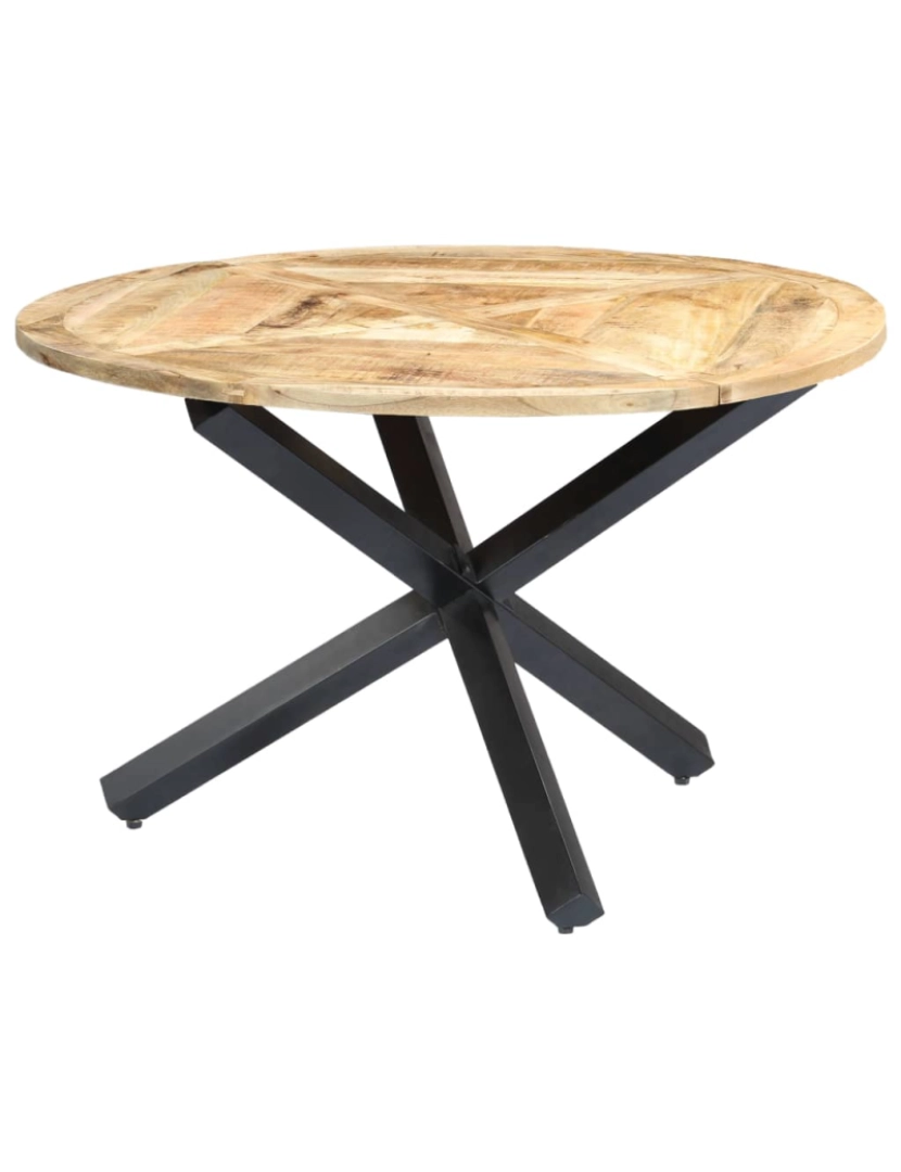 Vidaxl - vidaXL Mesa de jantar redonda 120x76 cm madeira de mangueira maciça