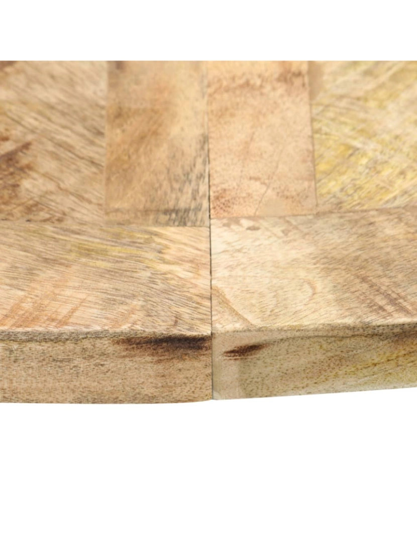 imagem de vidaXL Mesa de jantar redonda 120x76 cm madeira de mangueira maciça6