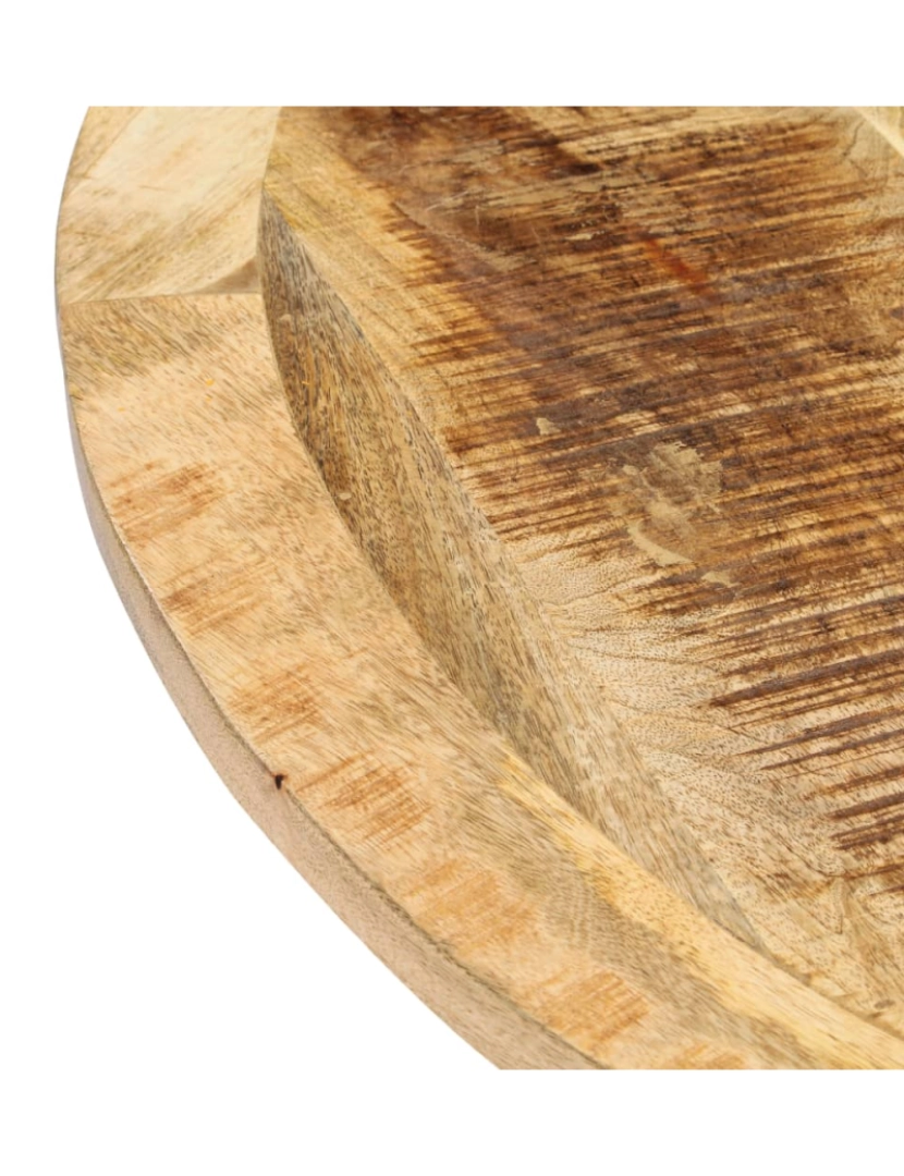 imagem de vidaXL Mesa de jantar redonda 120x76 cm madeira de mangueira maciça7