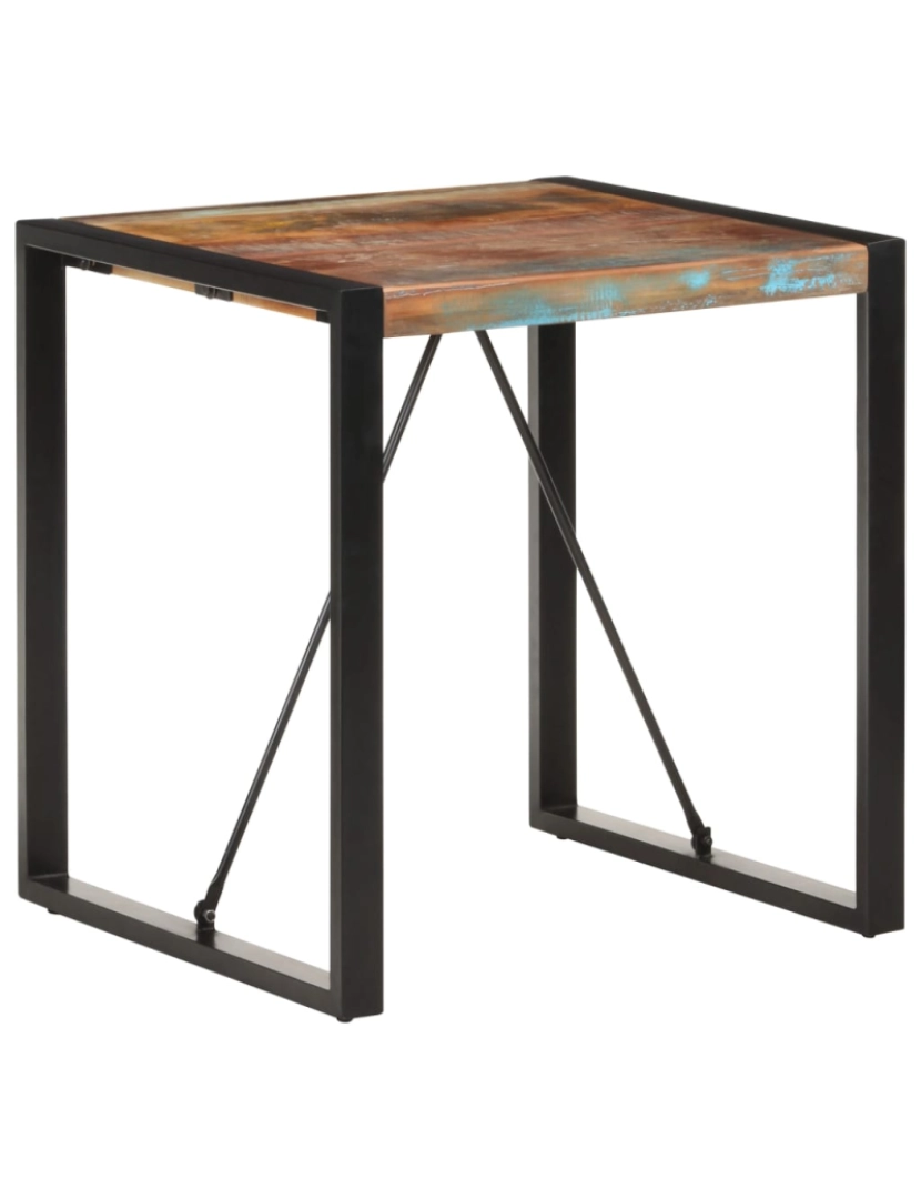 Vidaxl - vidaXL Mesa de jantar 70x70x75 cm madeira recuperada maciça