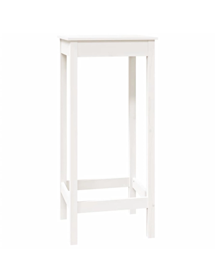 Vidaxl - vidaXL Mesa de bar 50x50x110 cm madeira de pinho maciça branco