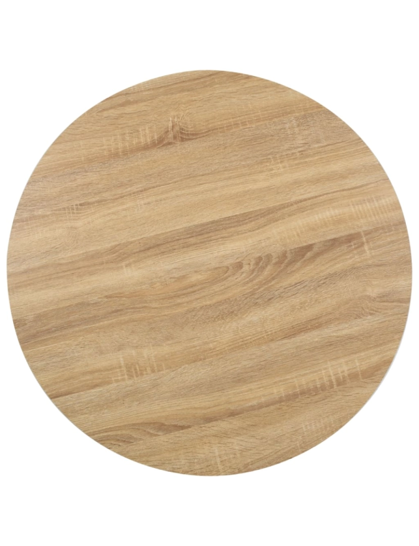 imagem de vidaXL Mesa bistrô 80 cm MDF castanho-claro3