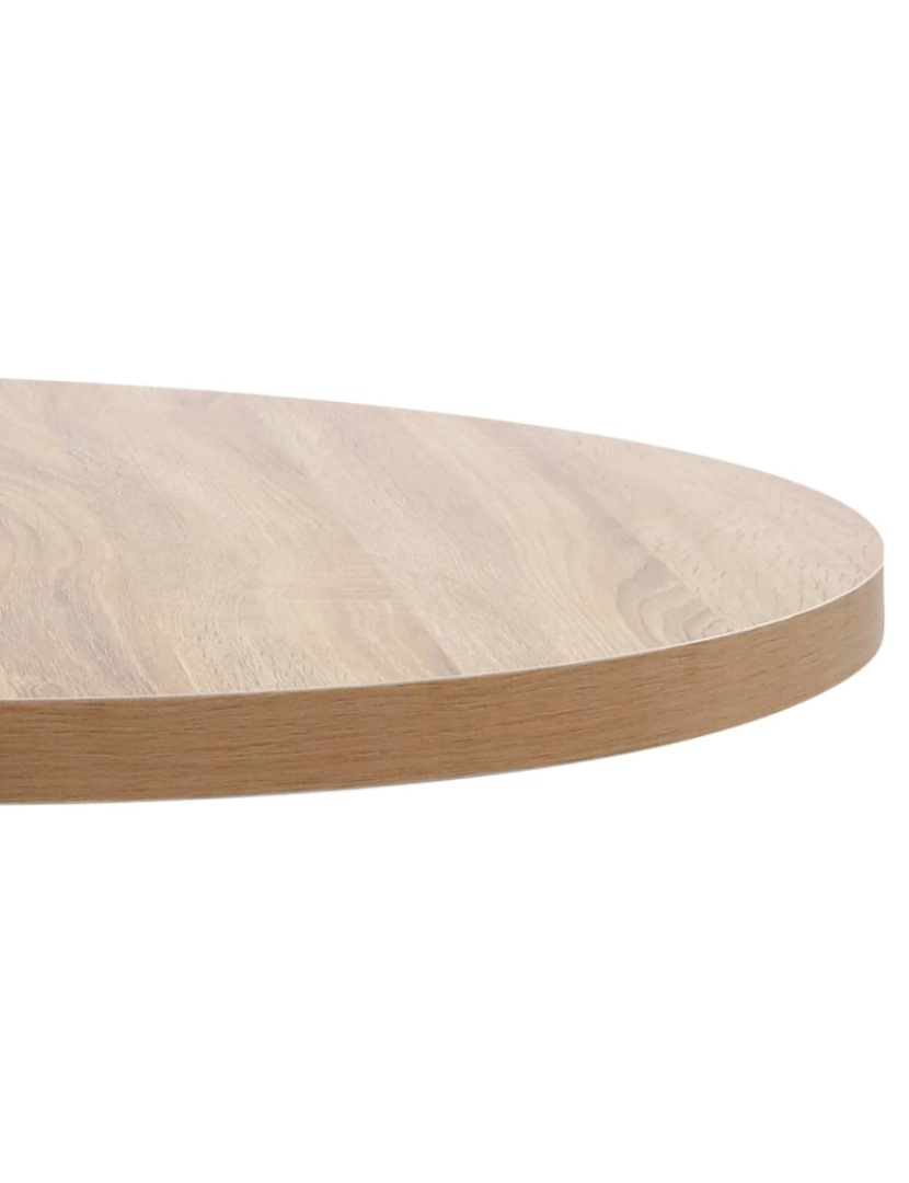 imagem de vidaXL Mesa bistrô 80 cm MDF castanho-claro5