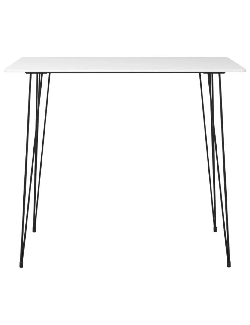 imagem de vidaXL Mesa de bar 120x60x105 cm branco3