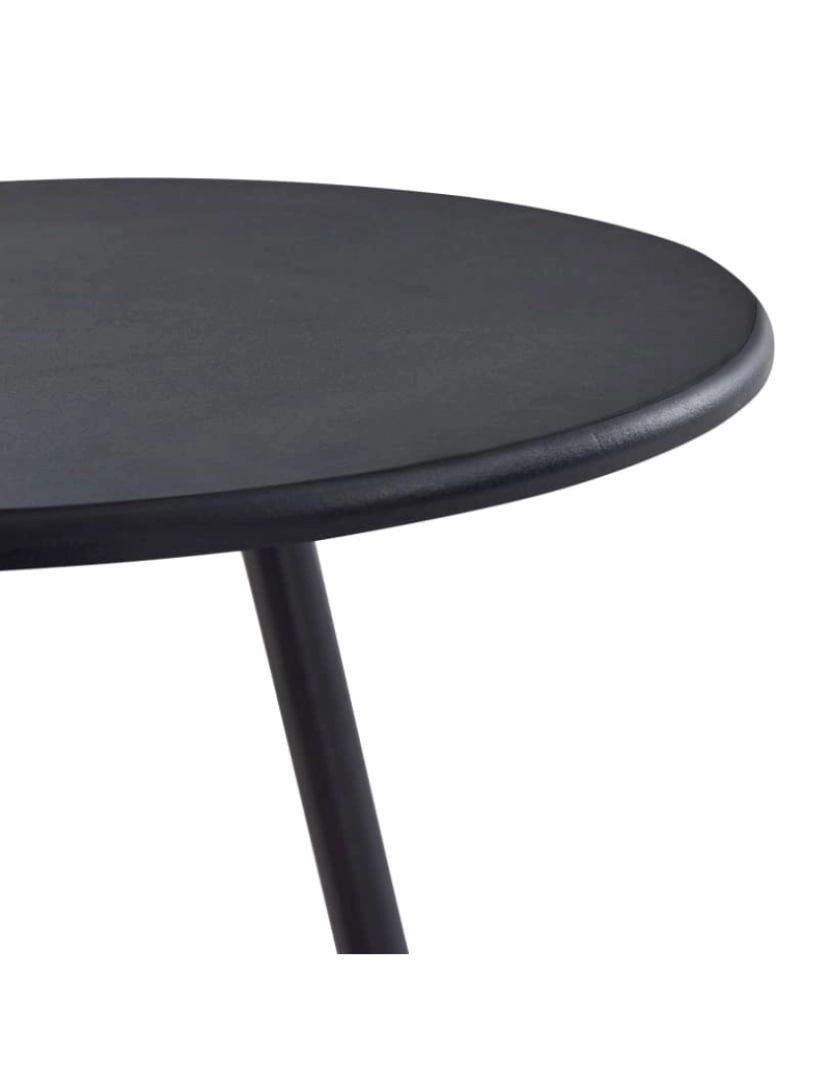 imagem de vidaXL Mesa de bar 60x107,5 cm MDF preto4