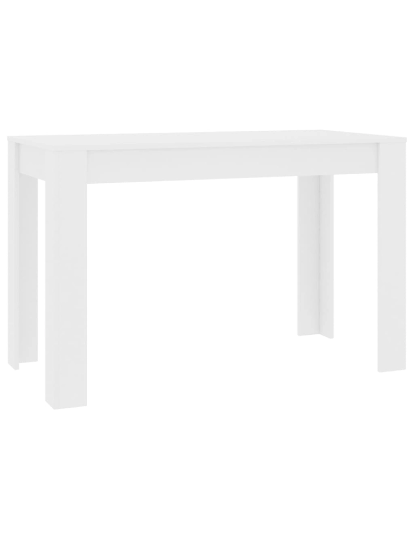 Vidaxl - vidaXL Mesa de jantar 120x60x76 cm contraplacado branco