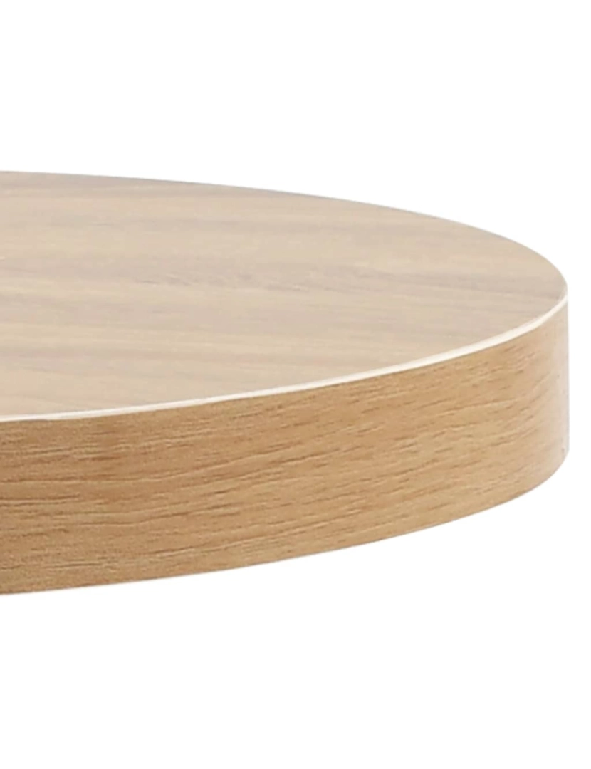 imagem de vidaXL Mesa bistrô 40 cm MDF castanho-claro5