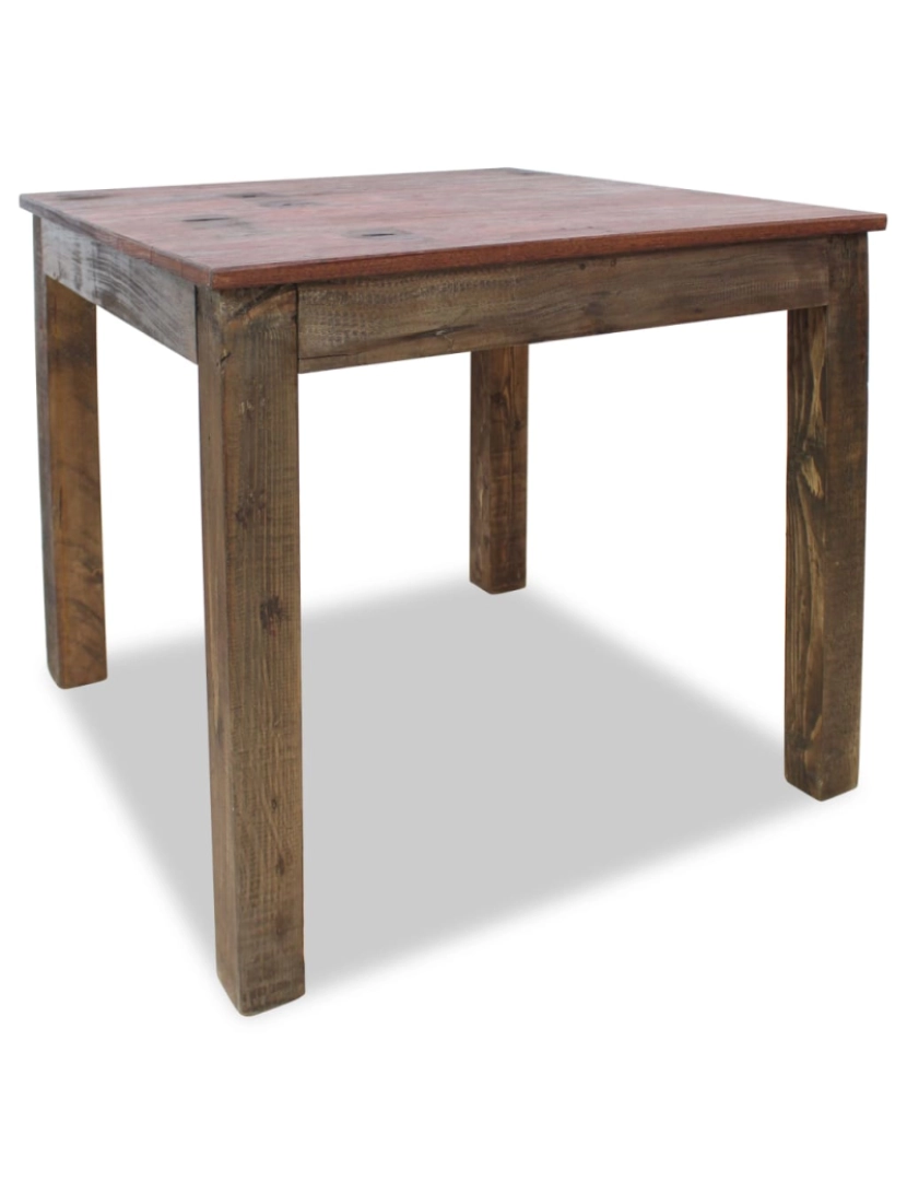 imagem de vidaXL Mesa de jantar madeira reciclada maciça 82x80x76 cm3