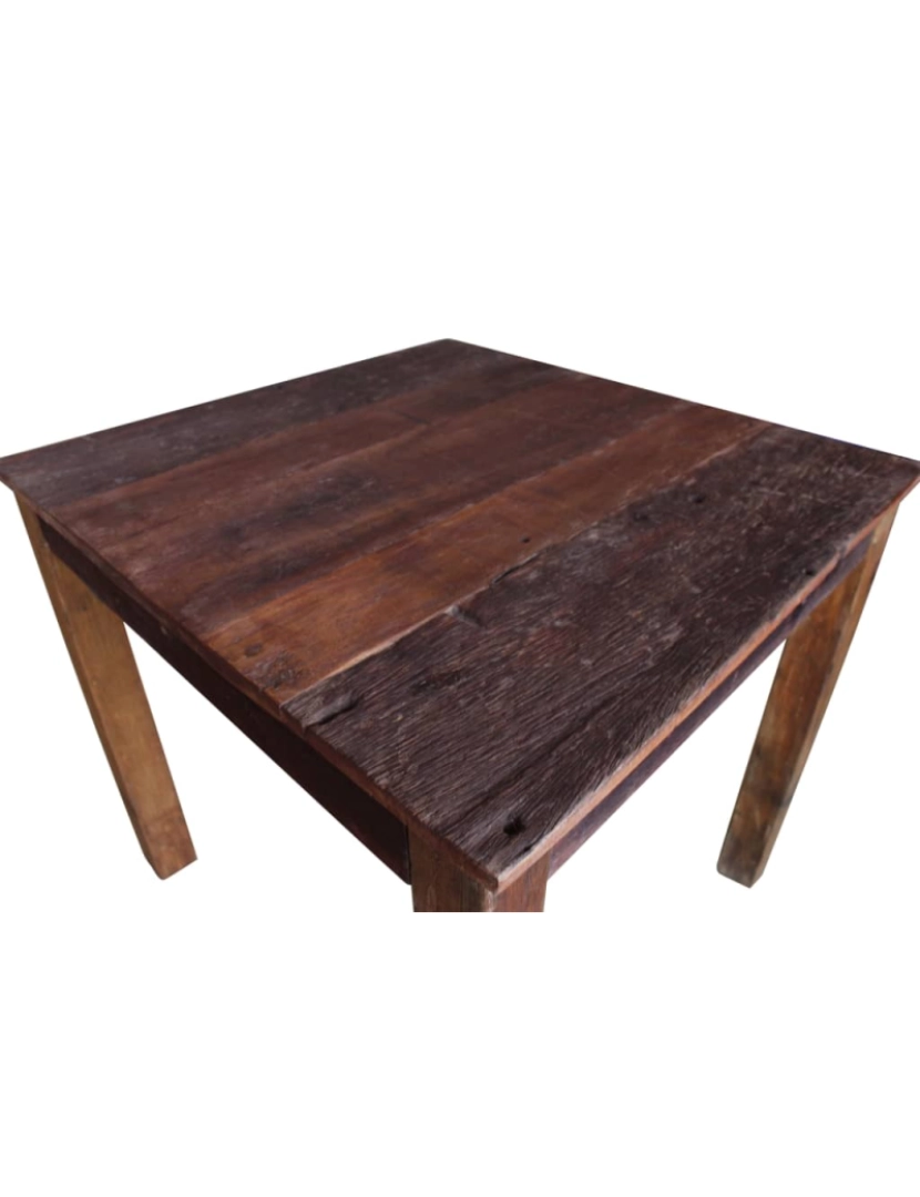 imagem de vidaXL Mesa de jantar madeira reciclada maciça 82x80x76 cm8