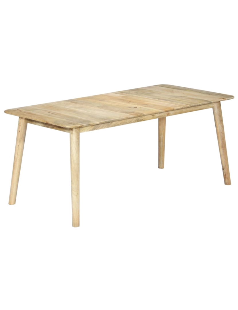 imagem de vidaXL Mesa de jantar madeira de mangueira maciça 180x90x76 cm10