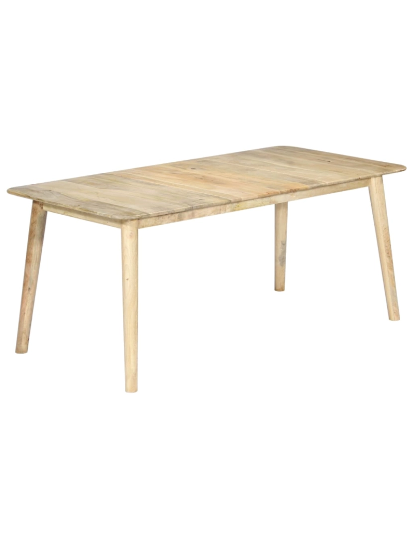 imagem de vidaXL Mesa de jantar madeira de mangueira maciça 180x90x76 cm11