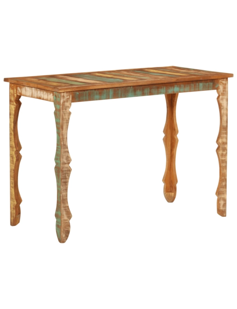 Vidaxl - vidaXL Mesa de jantar 110x52x76 cm madeira recuperada maciça