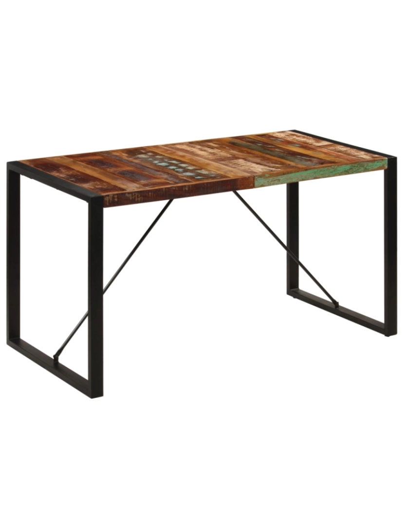 Vidaxl - vidaXL Mesa de jantar 140x70x75 cm madeira recuperada maciça