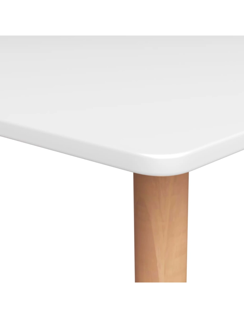 imagem de vidaXL Mesa de bar 120x60x105 cm branco5