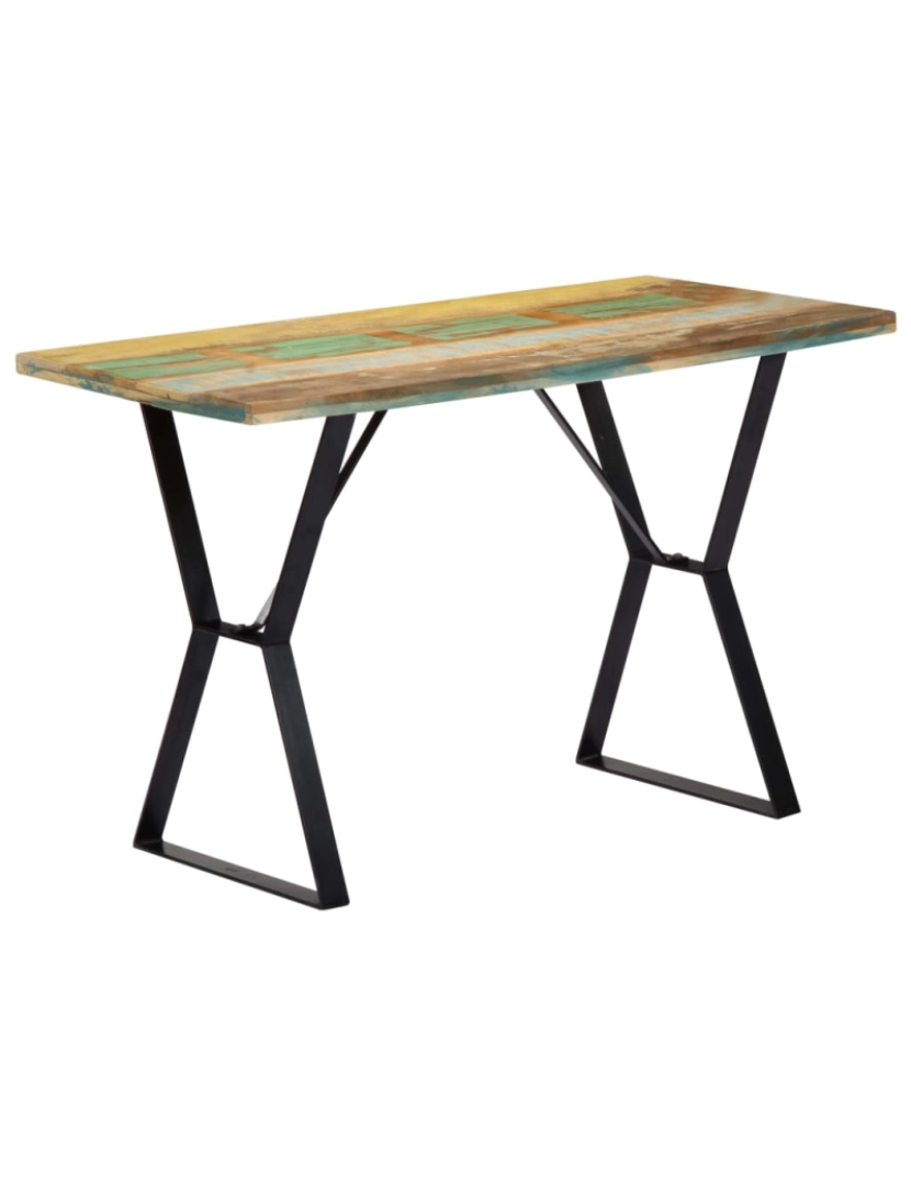 Vidaxl - vidaXL Mesa de jantar 120x60x76 cm madeira recuperada maciça