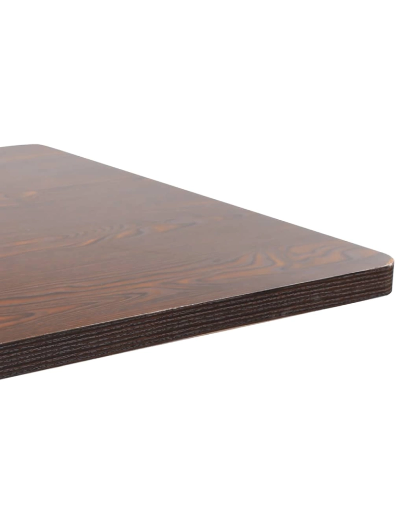 imagem de vidaXL Mesa bistrô 80x80 cm MDF castanho-escuro5