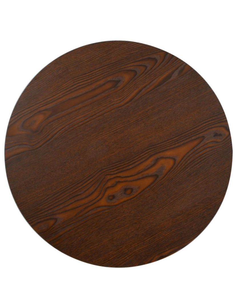 imagem de vidaXL Mesa bistrô 60 cm MDF castanho-escuro3