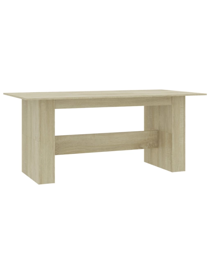 Vidaxl - vidaXL Mesa de jantar 180x90x76 cm contraplacado carvalho sonoma