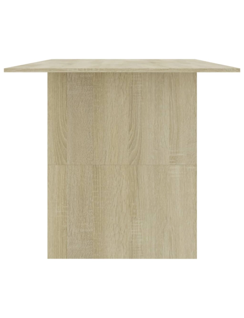 imagem de vidaXL Mesa de jantar 180x90x76 cm contraplacado carvalho sonoma5