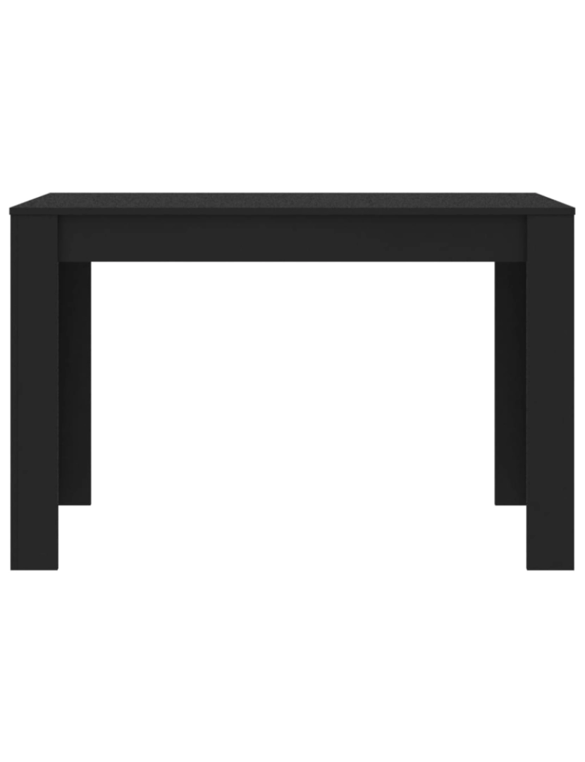 imagem de vidaXL Mesa de jantar 120x60x76 cm contraplacado preto5