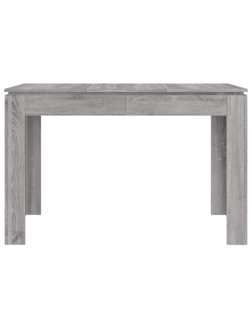 imagem de vidaXL Mesa de jantar 120x60x76 cm derivados de madeira cinza sonoma5