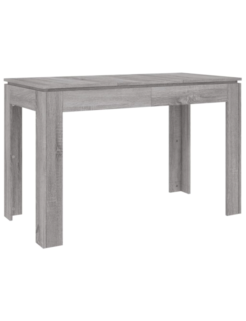 imagem de vidaXL Mesa de jantar 120x60x76 cm derivados de madeira cinza sonoma7