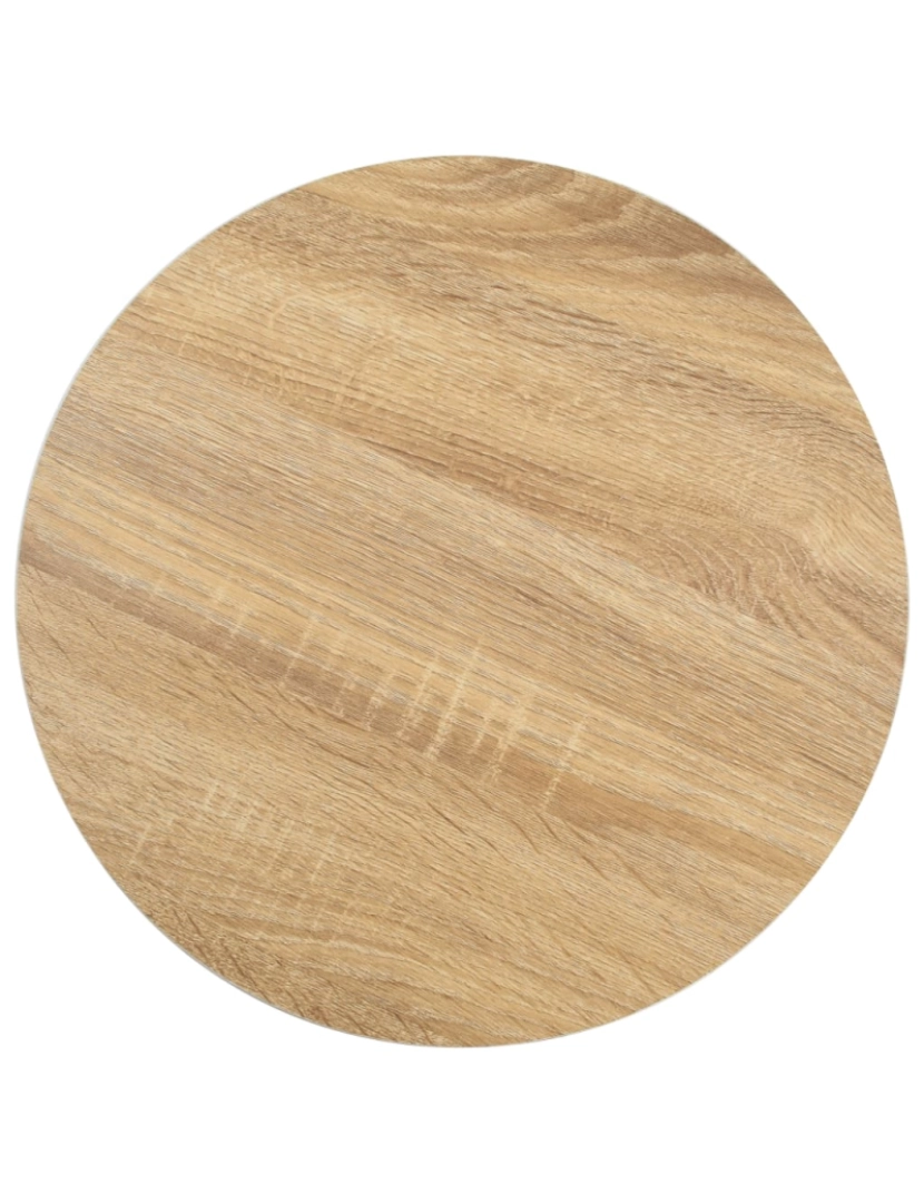 imagem de vidaXL Mesa bistrô 40 cm MDF castanho-claro3