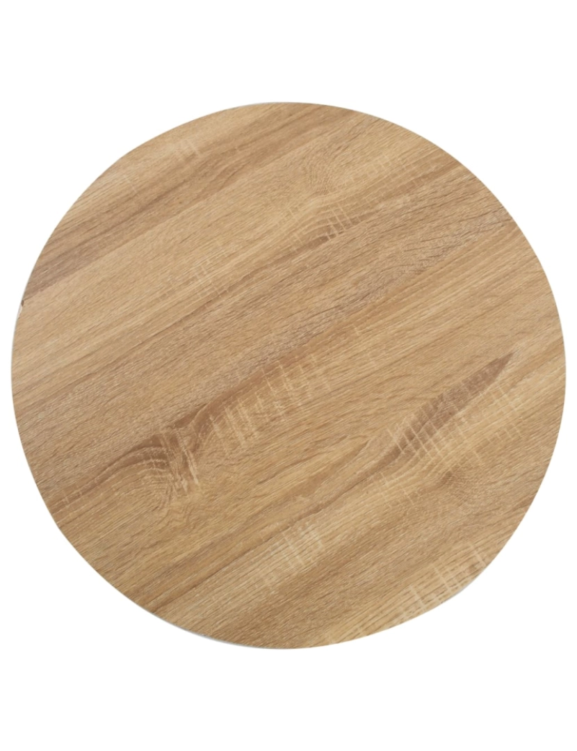 imagem de vidaXL Mesa bistrô 60 cm MDF castanho-claro3