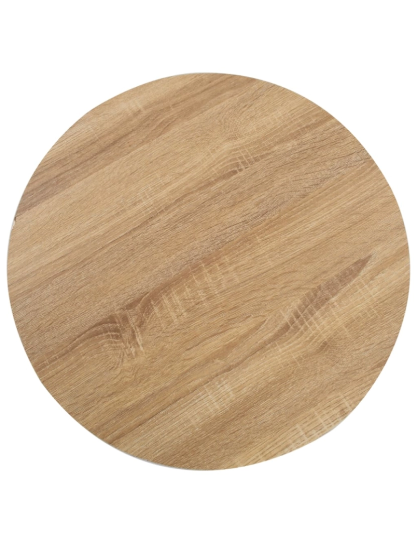 imagem de vidaXL Mesa bistrô 50 cm MDF castanho-claro3