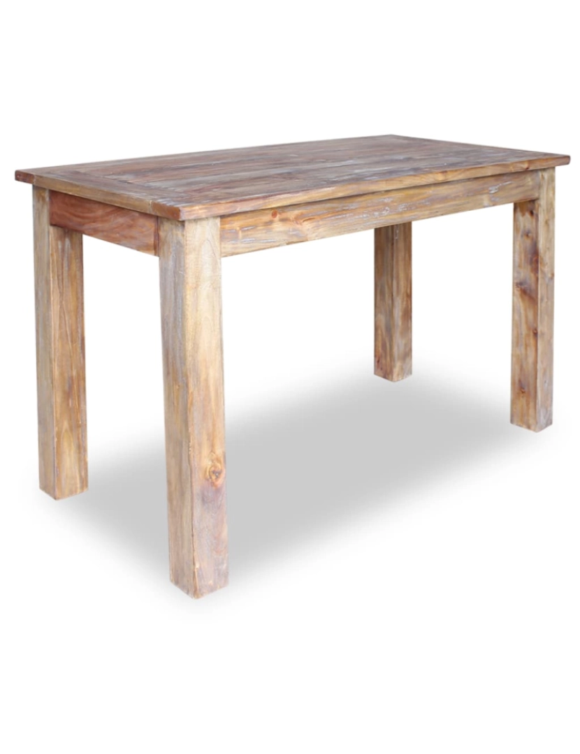 imagem de vidaXL Mesa de jantar madeira reciclada maciça 120x60x77 cm1